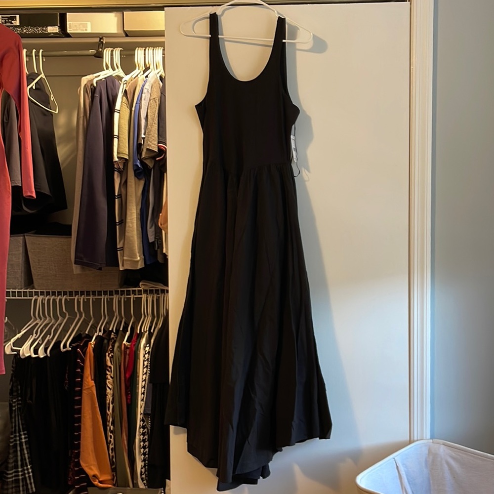 Free People Black Scoop Back Tank Dress